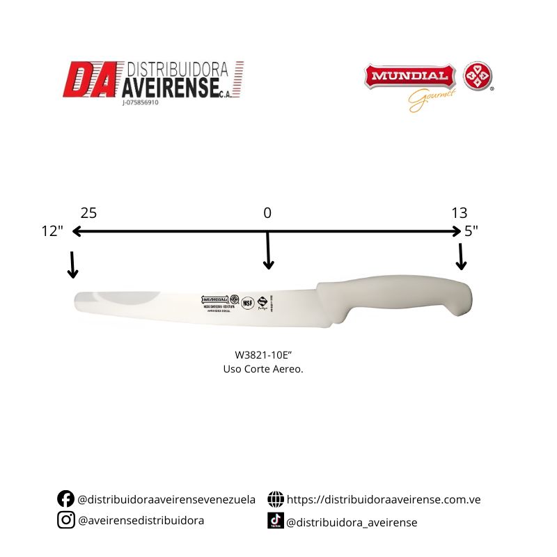 Cuchillo Cortes Aereo modelo W3821-10E”.